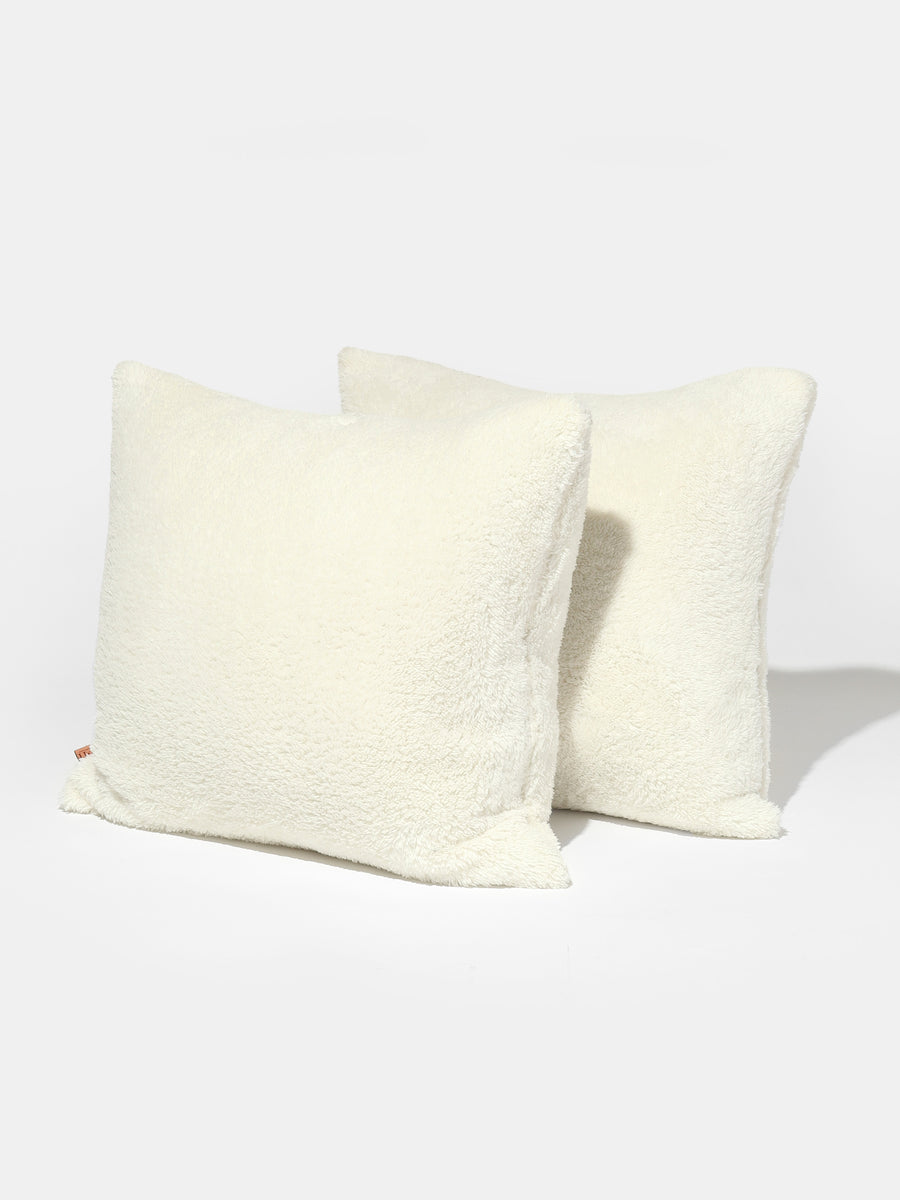 White Cozy Fuzz Pillow Case House of Eleven by Silva Twins