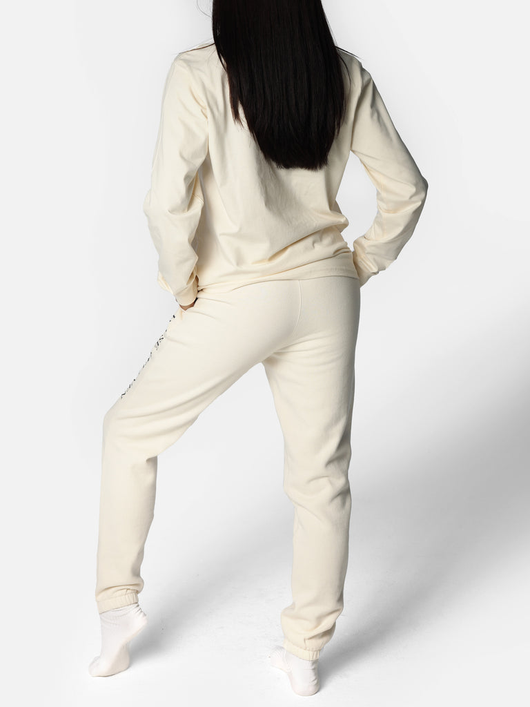 Woman wearing Beige Long Sleeve HOF11 Shirt