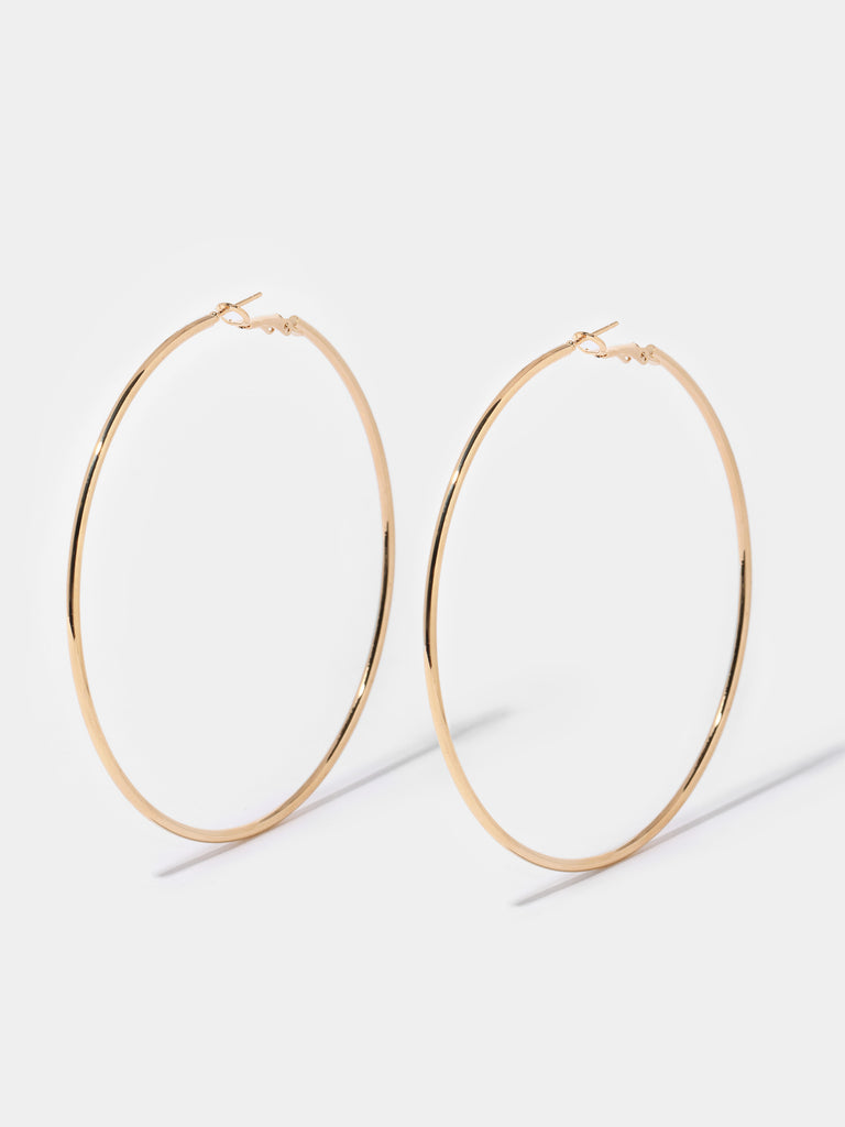 XL Classic Hoops in gold