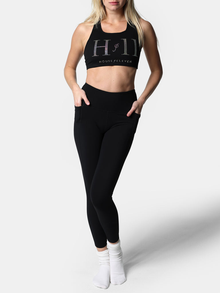 Woman wearing Black HOF11 Active Leggings