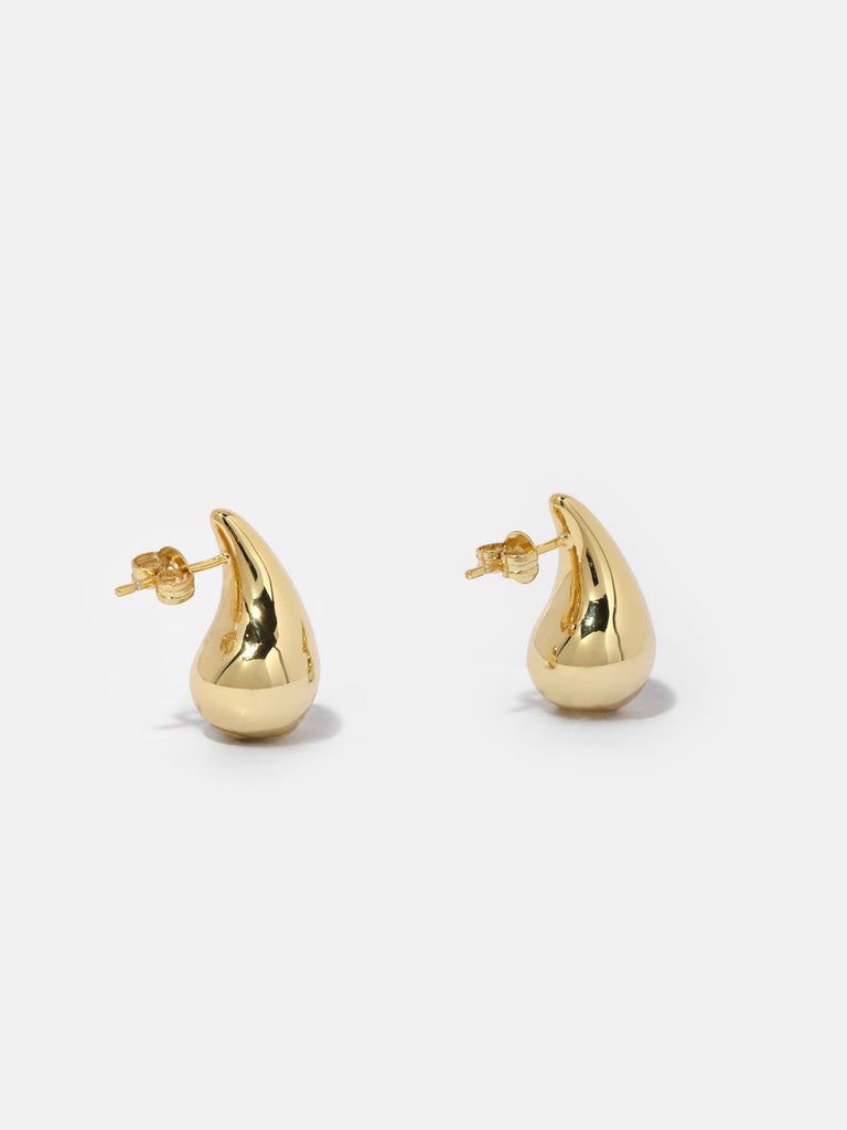 Product shot of Gold Teardrop Stud Earrings