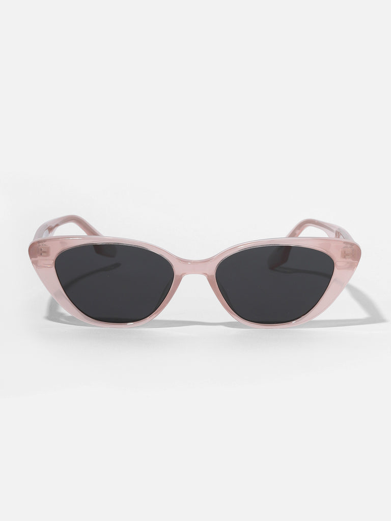 Pastel Pink Retro Cat Eye Sunglasses