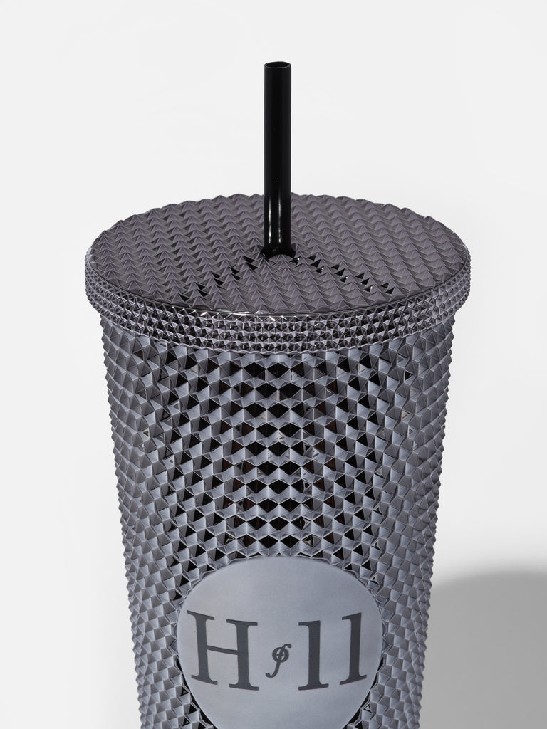 Black Studded Sparkle Tumbler Cup