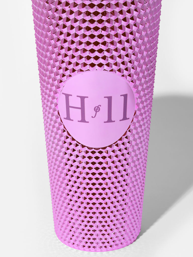 Pink Studded Sparkle Tumbler Cup