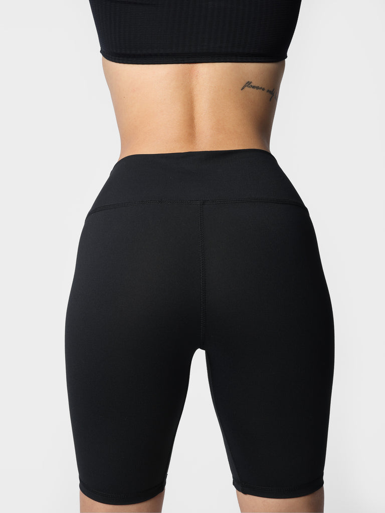 Woman wearing High-Waisted Compression Biker Shorts