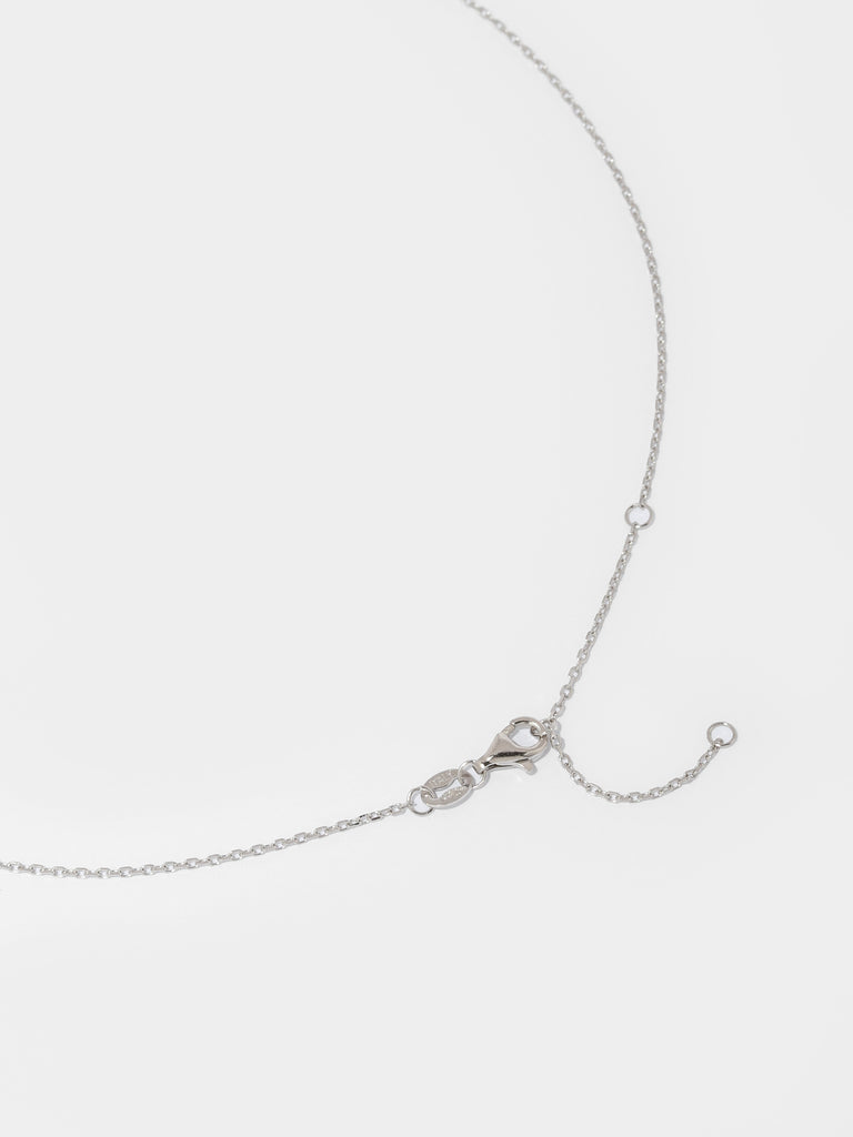 image of silver necklace clasp lock