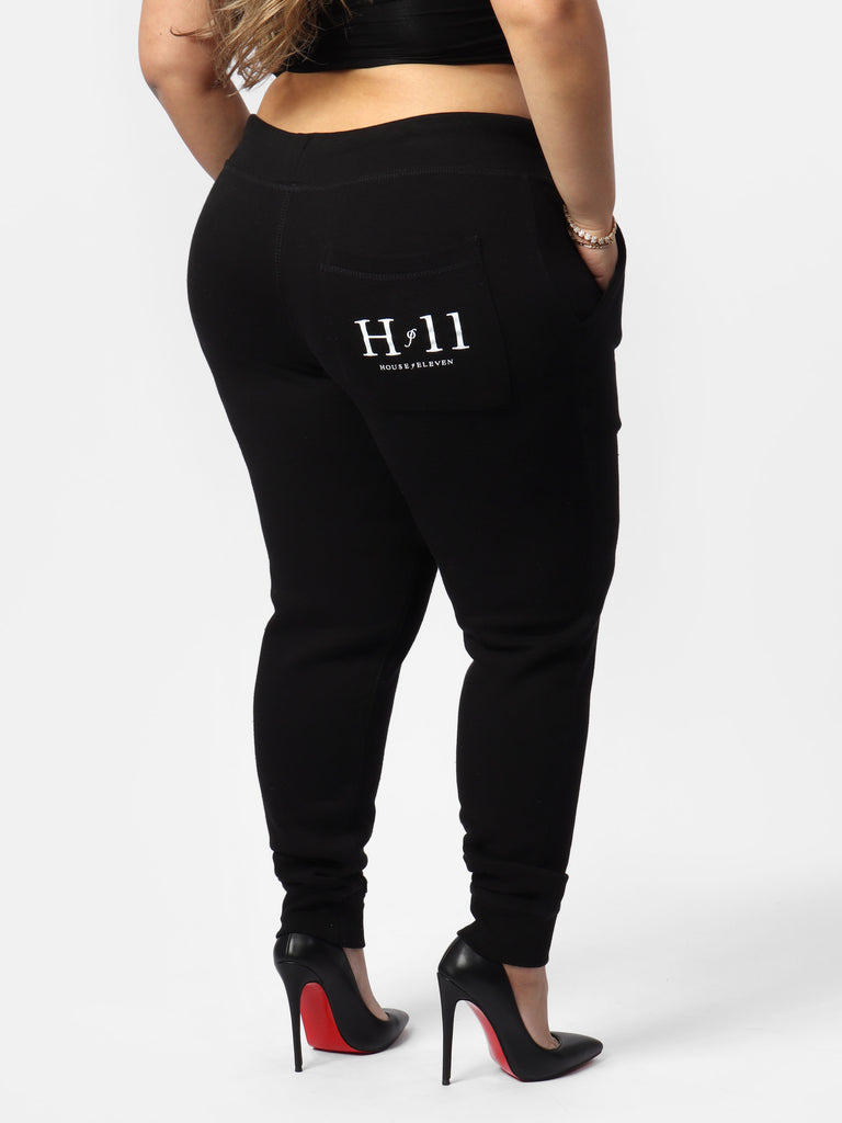 Woman wearing HOF11 Black Joggers