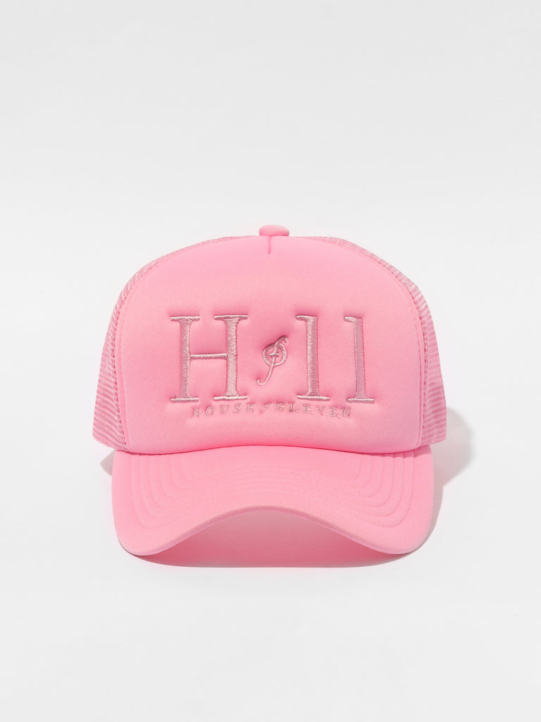 Pink HOF11 Embroidered Flat Top Cap