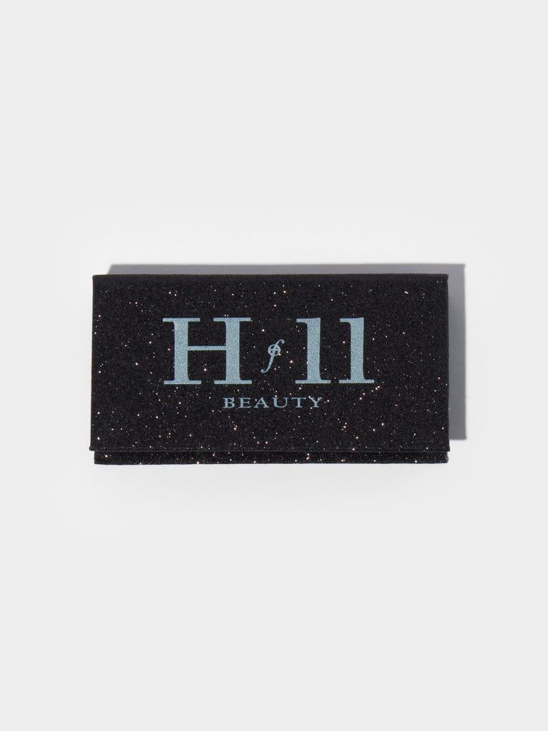 a black glitter box with HOF11 logo and beauty text