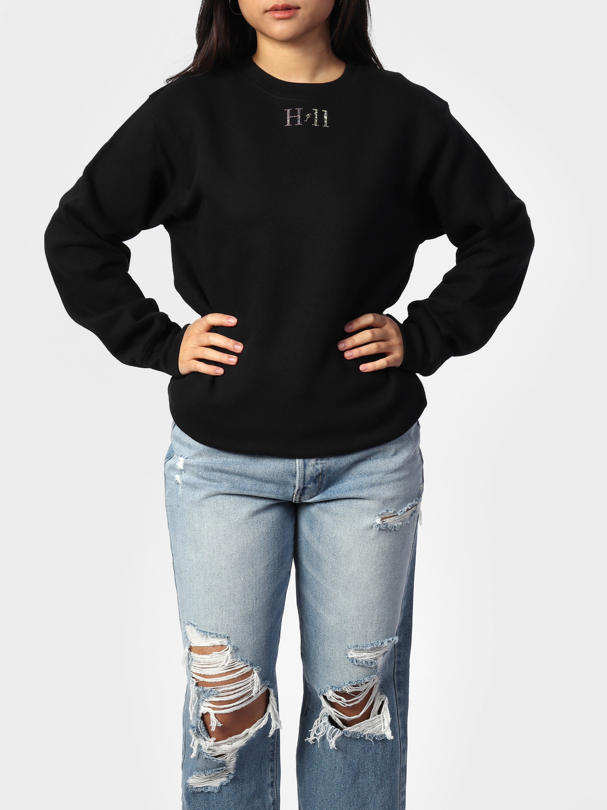 Black Sparkle Wings Sweater – House of Eleven by Silva Twins
