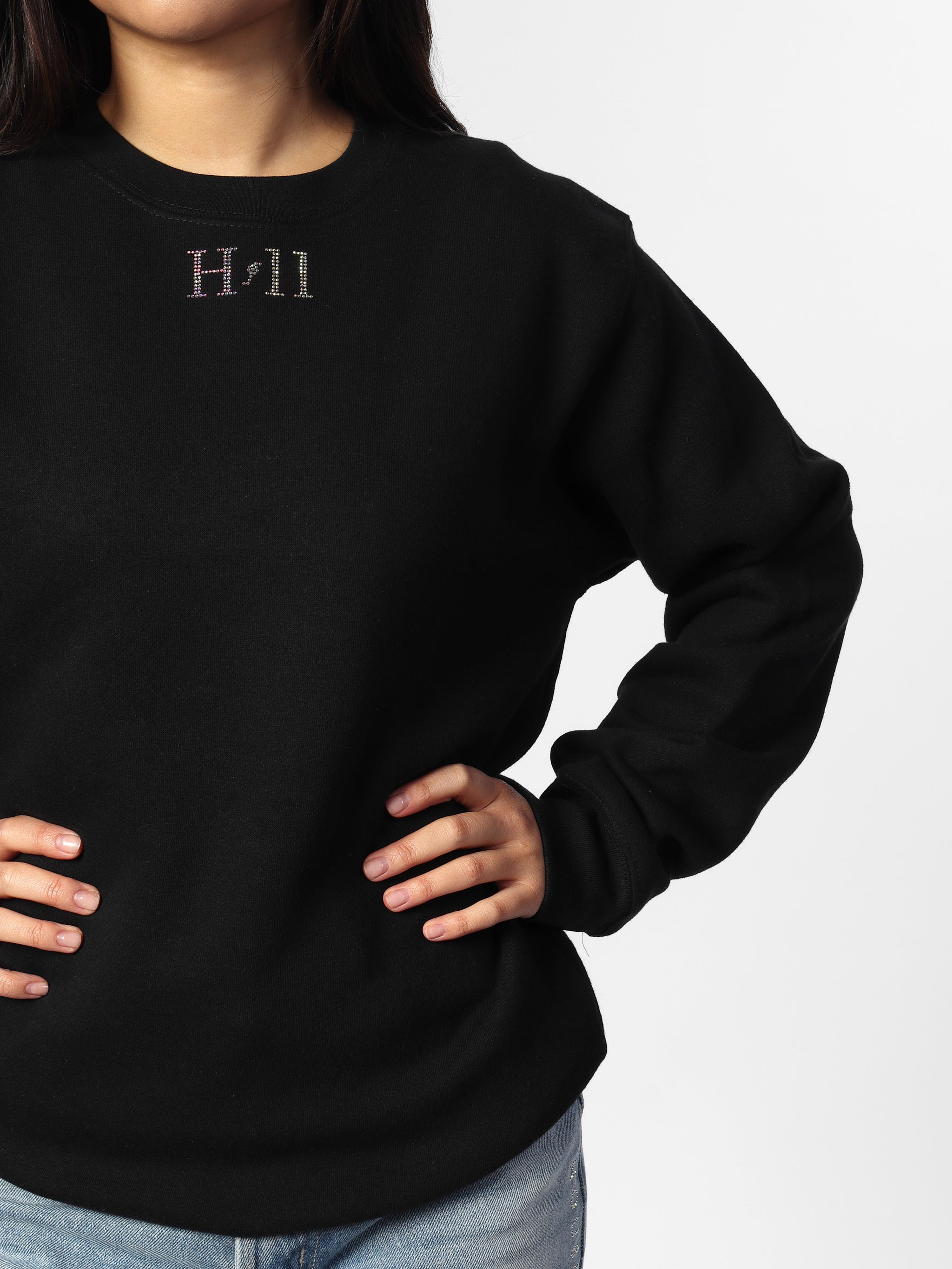 Black Sparkle Wings Sweater – House of Eleven by Silva Twins