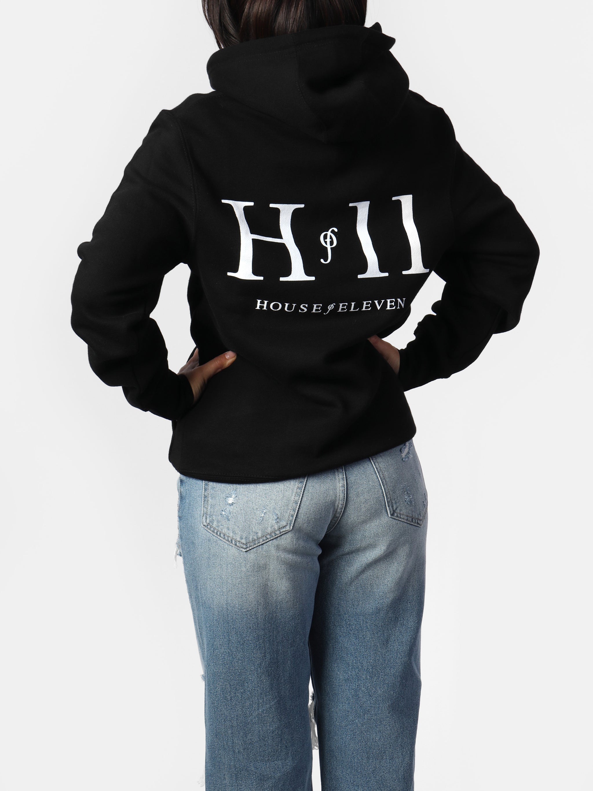 HOF11 Black Hoodie – House of Eleven by Silva Twins