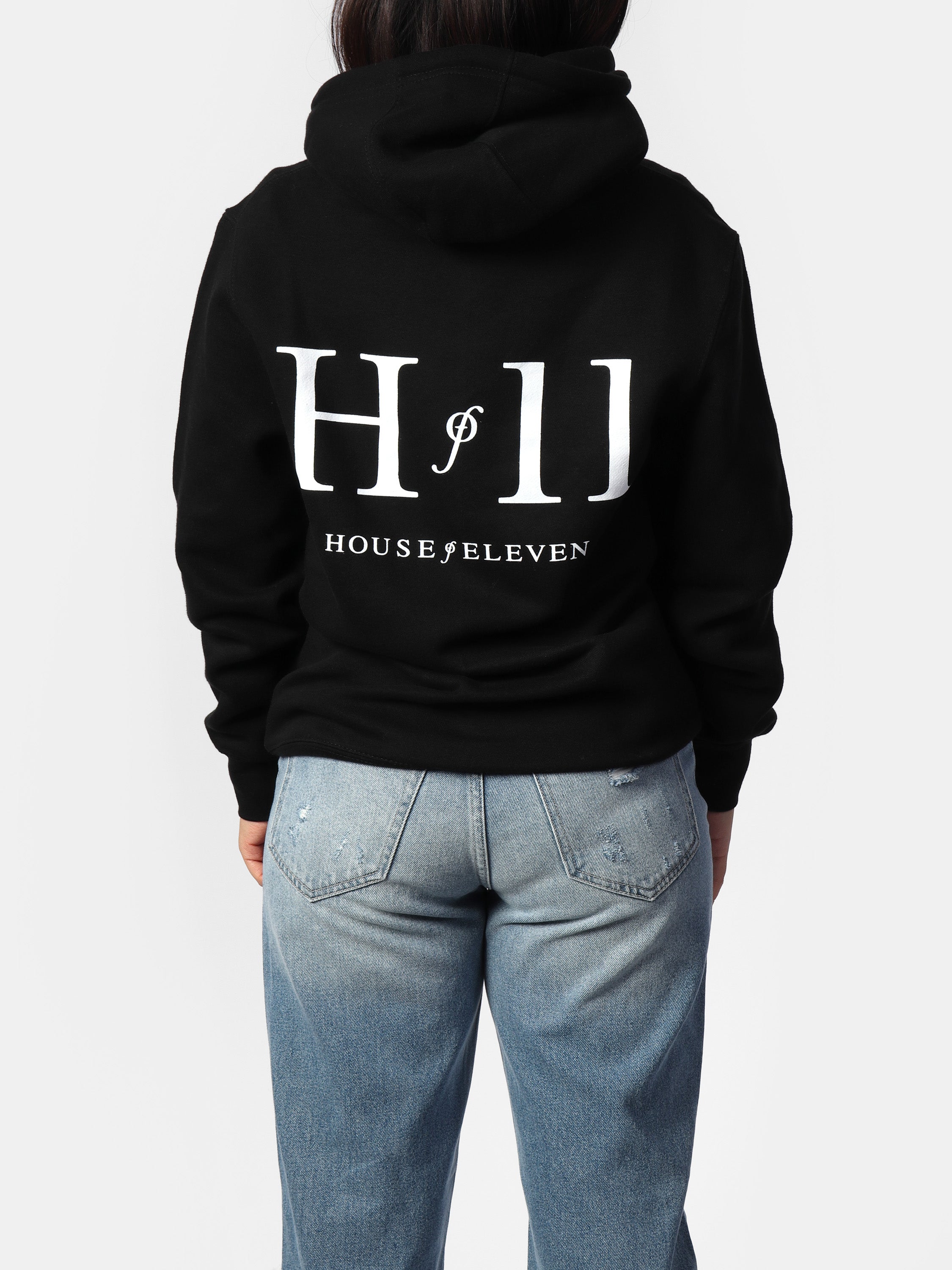 HOF11 Black Hoodie – House of Eleven by Silva Twins