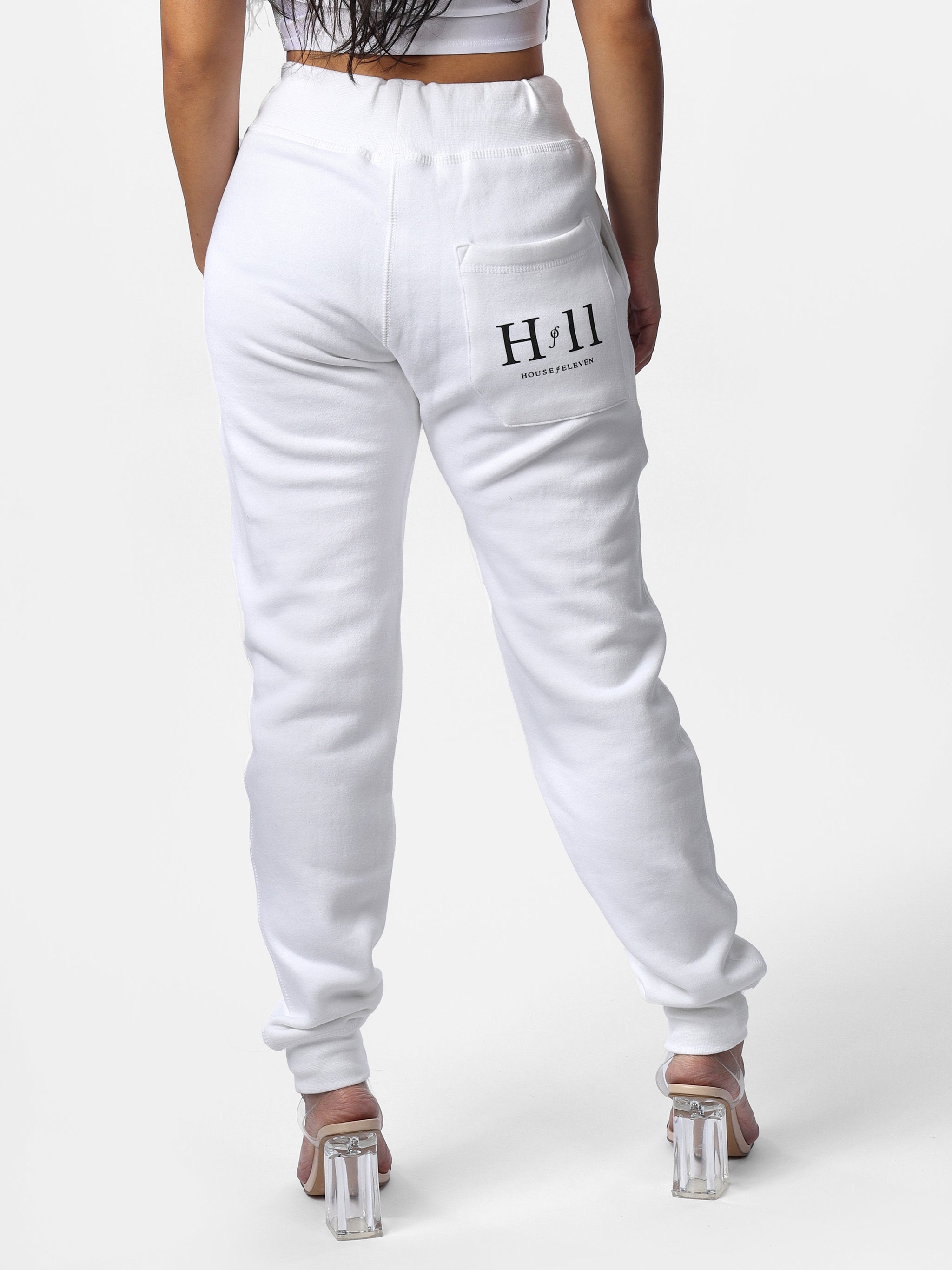 HOF11 White Joggers – House of Eleven by Silva Twins