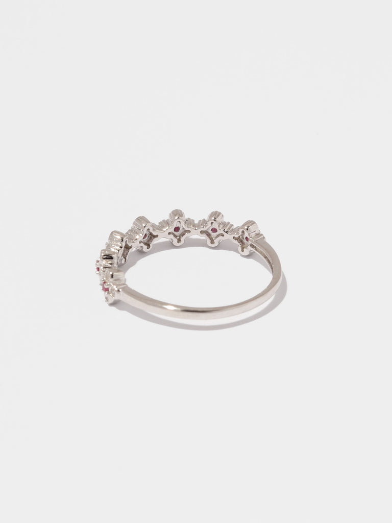 Product shot of Stackable Pavé Daisy Ring