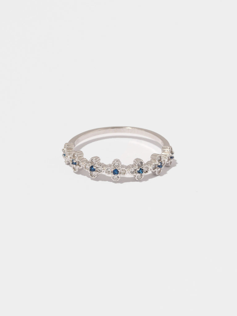 Product shot of Stackable Pavé Daisy Ring