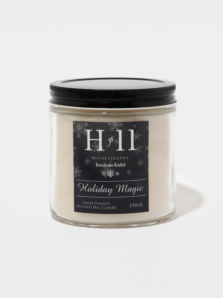 Holiday HOF11 Scented Candle labeled holiday magic